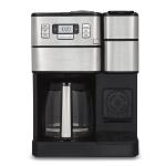 Cuisinart SS-GB1 Grind & Brew Plus - 12-Cup Coffee Maker with Single-Serve Option, Built-In Burr Grinder, 3 Cup Sizes - Black/Silver