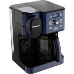 Cuisinart SS-16 Coffee Maker - 12-Cup Glass Carafe with Hot/Iced Brewing - Single-Serve Option - Compact Design in Navy Blue