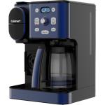 Cuisinart SS-16 Coffee Maker - 12-Cup Glass Carafe with Hot/Iced Brewing - Single-Serve Option - Compact Design in Navy Blue