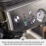 Breville Barista Express Impress BES876BSS - Semi-Automatic Espresso Machine with Built-in Coffee Grinder & Steam Wand - Stainless Steel