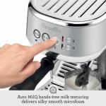 Breville Bambino Plus BES500DBL - Automatic Espresso Machine with Milk Frother, 3-Second Startup - Ideal for Lattes & Cappuccinos - Damson Blue