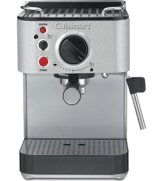 Cuisinart EM-100NP1 1.66 Quart Espresso Maker Machine, Stainless Steel, Manual