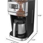 Cuisinart DGB-850 Burr Grind & Brew - Fresh-Ground Coffee Maker with 10-Cup Thermal Carafe, Programmable - Black/Stainless
