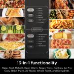 Ninja DCT402BK 13-in-1 Double Toaster Oven with FlexDoor & Air Fry