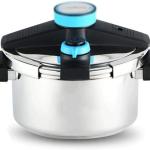 FUMBJFKT Stainless Steel Household Gas Pressure Cooker Explosion-Proof Induction Cooker Universal Multi-Purpose Pot 100kpa (Color : D, Size : 4L) (D 4L) (Size:6L)