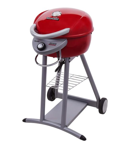 Char-Broil Patio Bistro TRU-Infrared Electric Grill - No Flare-Ups, Even Cooking - Small Outdoor Grill for Balconies - Red 20602109
