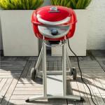 Char-Broil Patio Bistro TRU-Infrared Electric Grill - No Flare-Ups, Even Cooking - Small Outdoor Grill for Balconies - Red 20602109