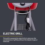 Char-Broil Patio Bistro TRU-Infrared Electric Grill - No Flare-Ups, Even Cooking - Small Outdoor Grill for Balconies - Red 20602109
