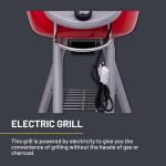 Char-Broil Patio Bistro TRU-Infrared Electric Grill - No Flare-Ups, Even Cooking - Small Outdoor Grill for Balconies - Red 20602109