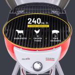 Char-Broil Patio Bistro TRU-Infrared Electric Grill - No Flare-Ups, Even Cooking - Small Outdoor Grill for Balconies - Red 20602109