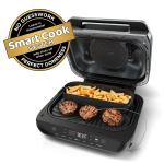 Ninja Foodi Smart XL 6-in-1 Indoor Grill & Air Fryer – Roast, Bake, Broil, Dehydrate – Smart Thermometer, Black/Silver (FG551