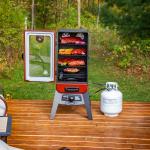 Pit Boss Grills PBV3G1 Vertical Smoker, Red Hammertone 684 sq inches (pack of 1)