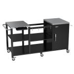 GDLF Grill Table for Big Green Egg Style Grills, Heavy Duty Outdoor Grill Station Prep Table, Metal Green Egg Stand with Storage Compatible with Large Big Green Egg,Kamado Joe